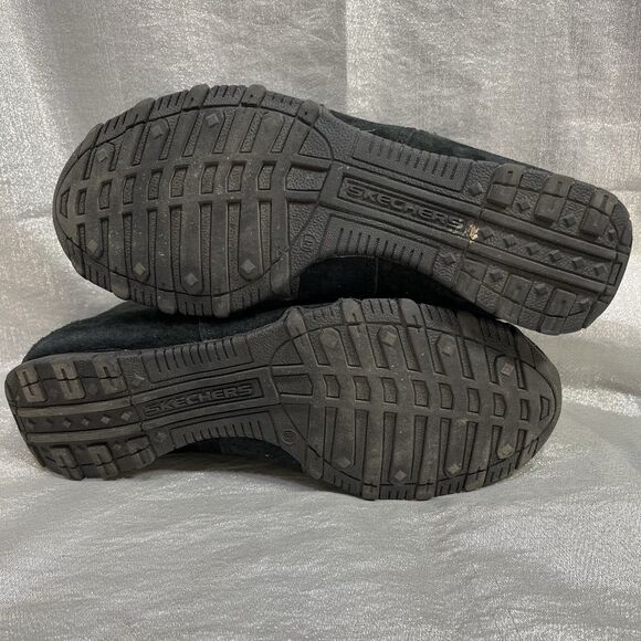 SKECHERS Bikers Mc-Bellore Relaxed Fit Black Suede Booties Women's Size 9.5 - Picture 8 of 10